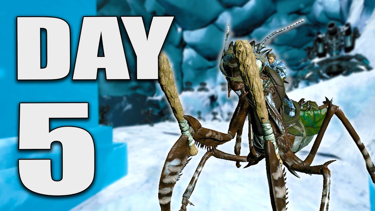 Grosse défense en 1V4 de ma ICE CAVE Valguero ! - ARK PVP INX