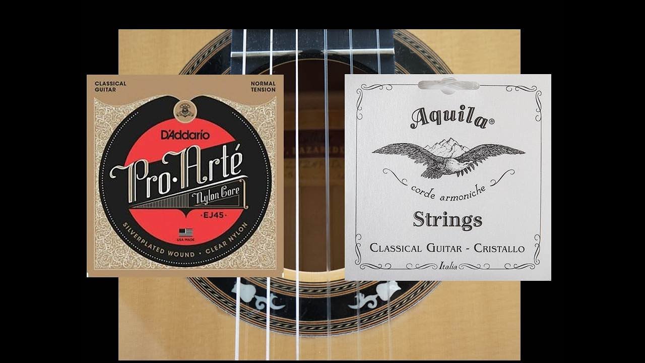 D'Addario EJ45 VS Aquila Cristallo