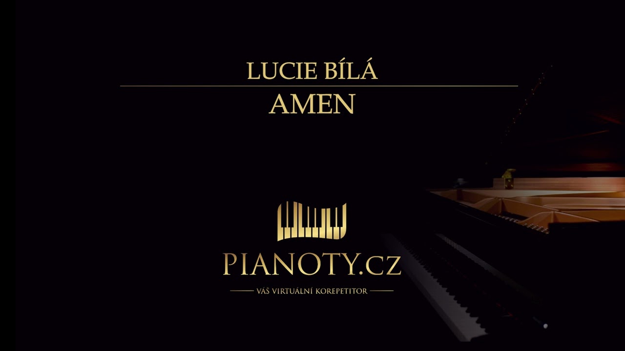 Lucie Bílá - Amen (klavírní doprovod / karaoke)