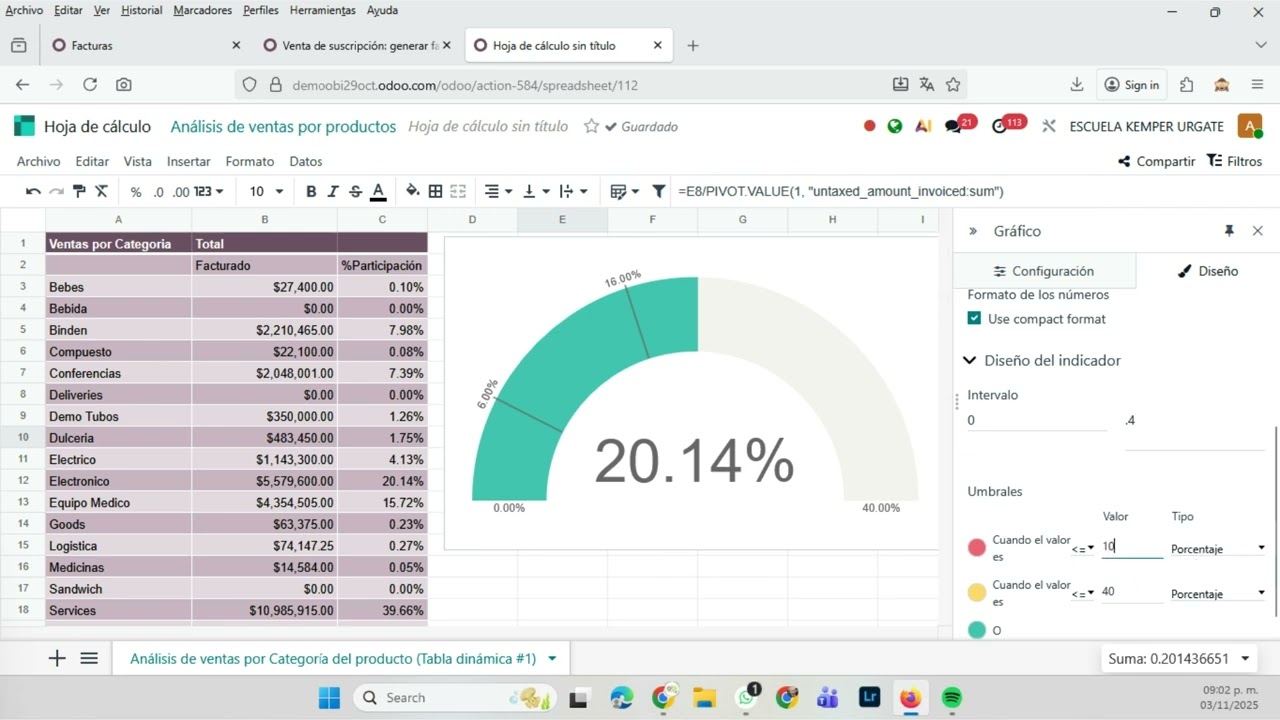 Creando un Dashboards en Odoo 19