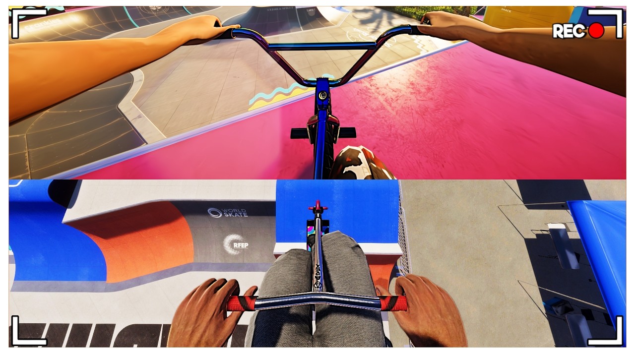 Which SPORTS GAME Has The BEST First Person POV?! (ScootX, BMX Streets, ScooterFlow, Scoot, Mavrix)
