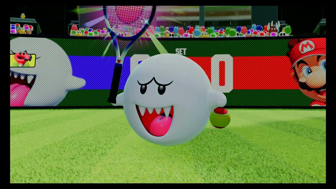 マリオテニスフィーバー[キノコカップ：優勝テレサ]