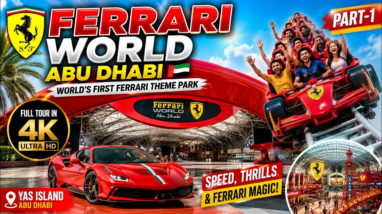 Ferrari World Abu Dhabi | World First Ferrari Theme Park (Full Tour in 4K)