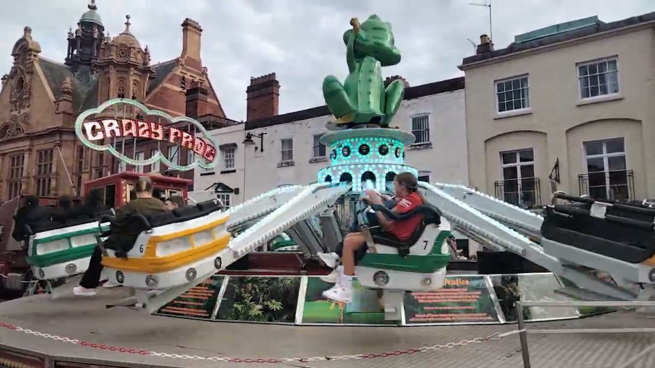 Offride. Abie Morris. Crazy Frogs. Hereford funfair.