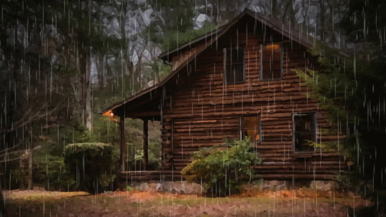 Forest Cabin in the Rain | Rural Ambience | Sleep, Study, Work, Relax | 30 Minutes