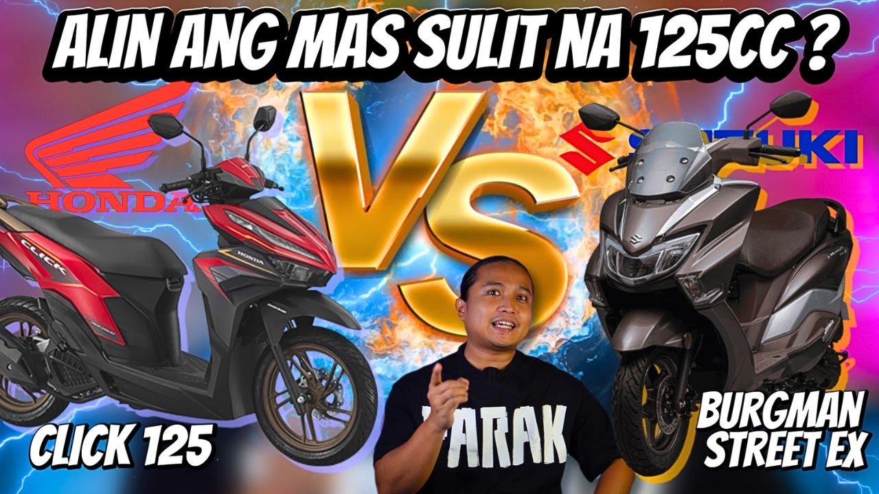 Alin ang mas SULIT na 125cc Honda Click 125 vs. Suzuki Burgman Street EX