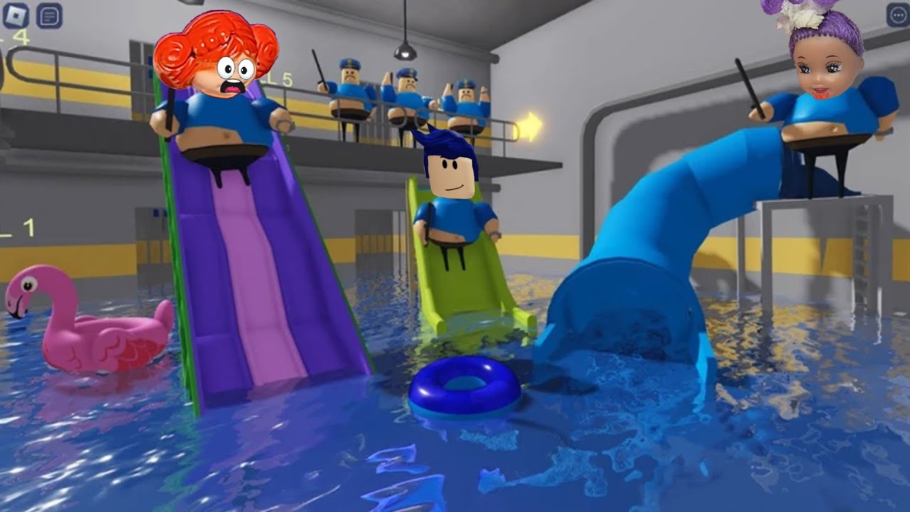 غرقنا فى السجن المرعب لعبة roblox !!