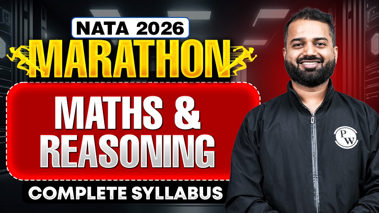 NATA 2026 Marathon | Maths & Reasoning | MCQs + PYQs + Most Important Topics