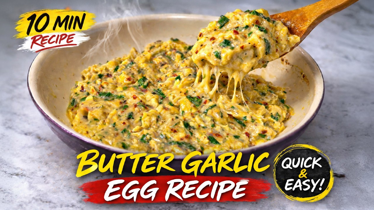 Butter Garlic Egg Recipe | Easy Breakfast in 10 Minutes | Garlic Butter Eggs