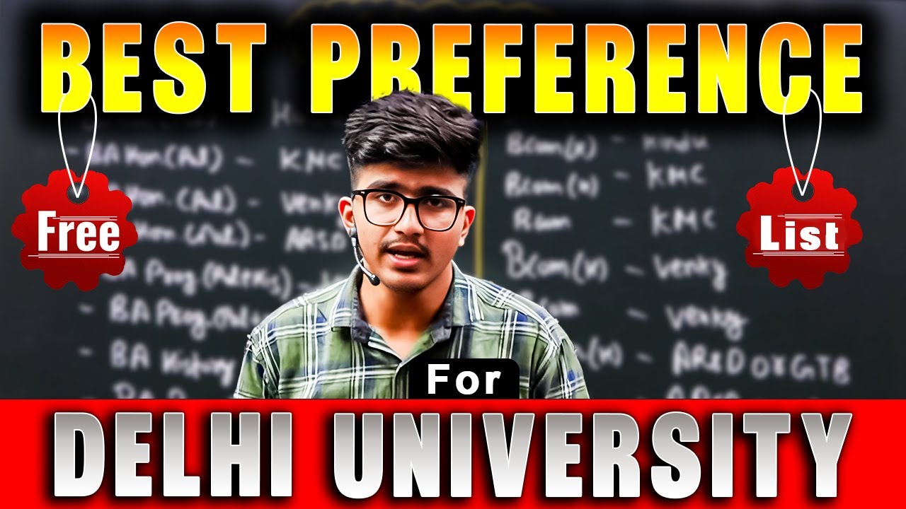 DU PREFERENCE LIST पर Best Video🔥🔥 | DU Admissions 2024📃 | By Raghav Sir