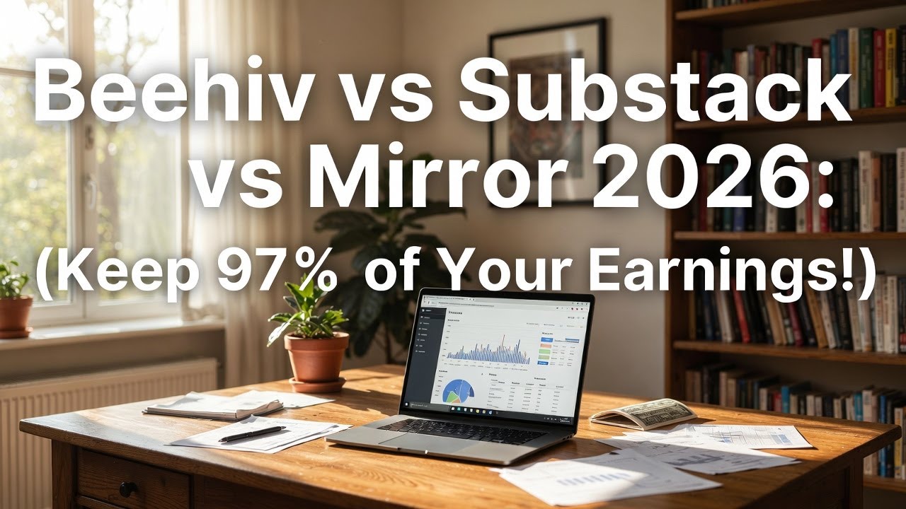 Beehiiv vs Substack vs Mirror 2026: Lowest Fees Revealed (Keep 97% of Your Earnings!)