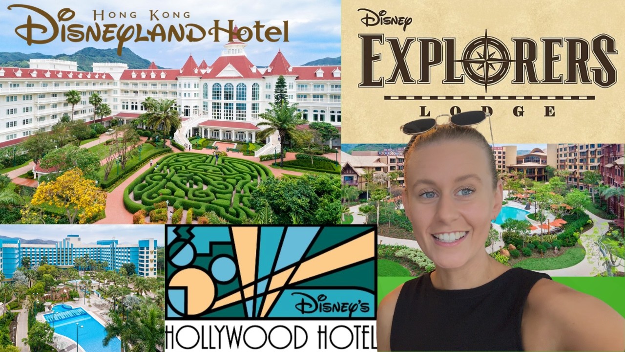 Обзор трех отелей Disney в Гонконге: Disneyland Hotel, Explorer’s Lodge и Hollywood Hotel.