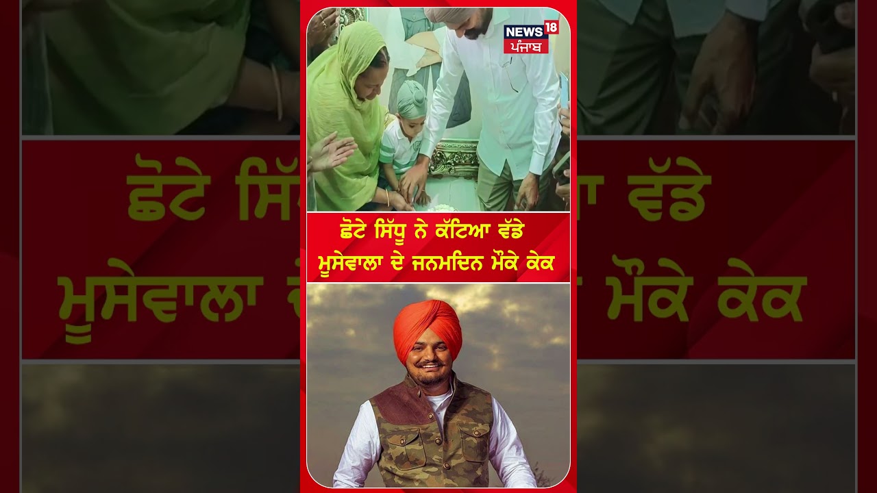 ਛੋਟੇ ਸਿੱਧੂ ਨੇ ਕੱਟਿਆ ਵੱਡੇ ਮੂਸੇਵਾਲਾ ਦੇ ਜਨਮਦਿਨ ਮੌਕੇ ਕੇਕ | Shorts | N18S