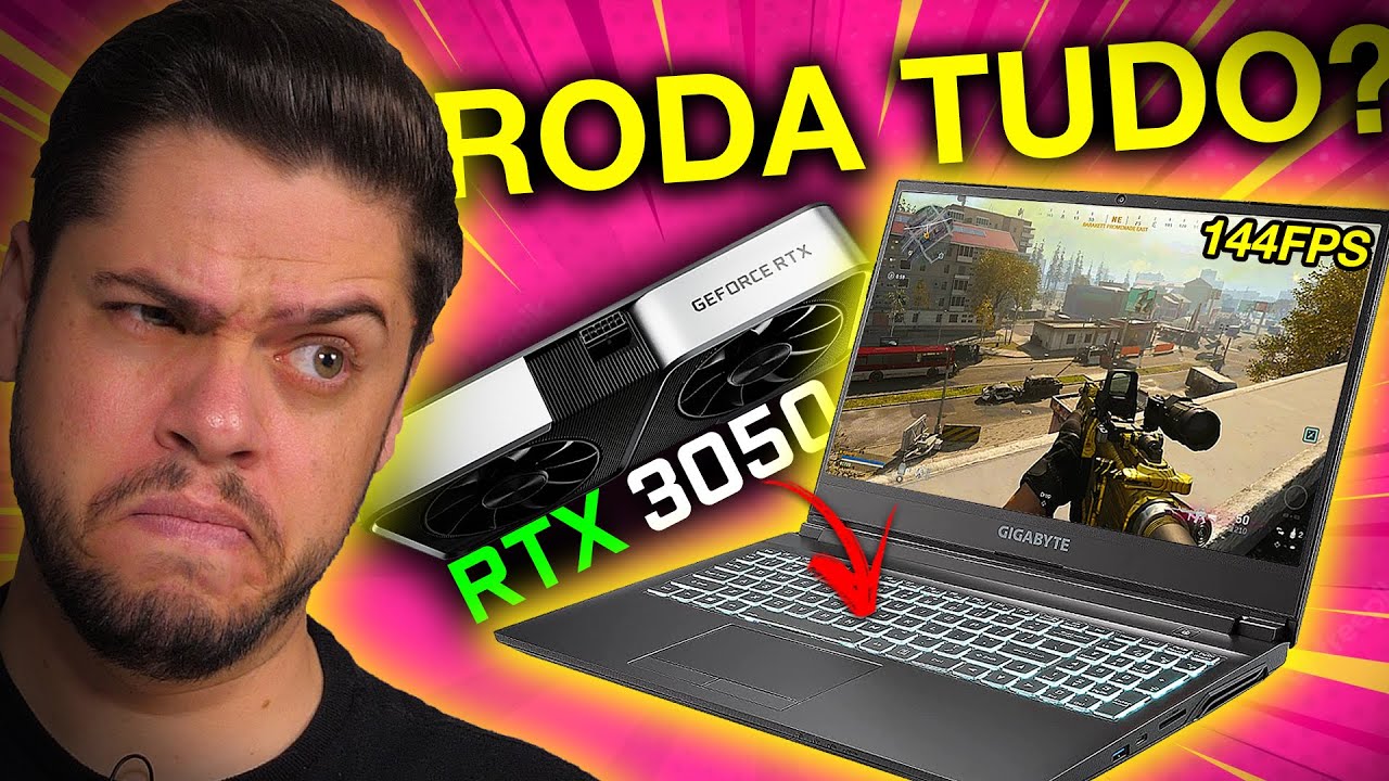 Notebook GAMER RTX 3050 e i5 11400H COMPENSA? Gigabyte G5, TEMPERATURA E TESTES em GAMES COM DLSS