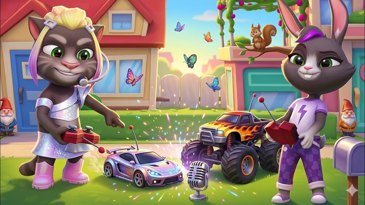 Becca Arrives in the Neighborhood in My Talking Tom Friends 2 Spring update K-pop outfit unlocked 