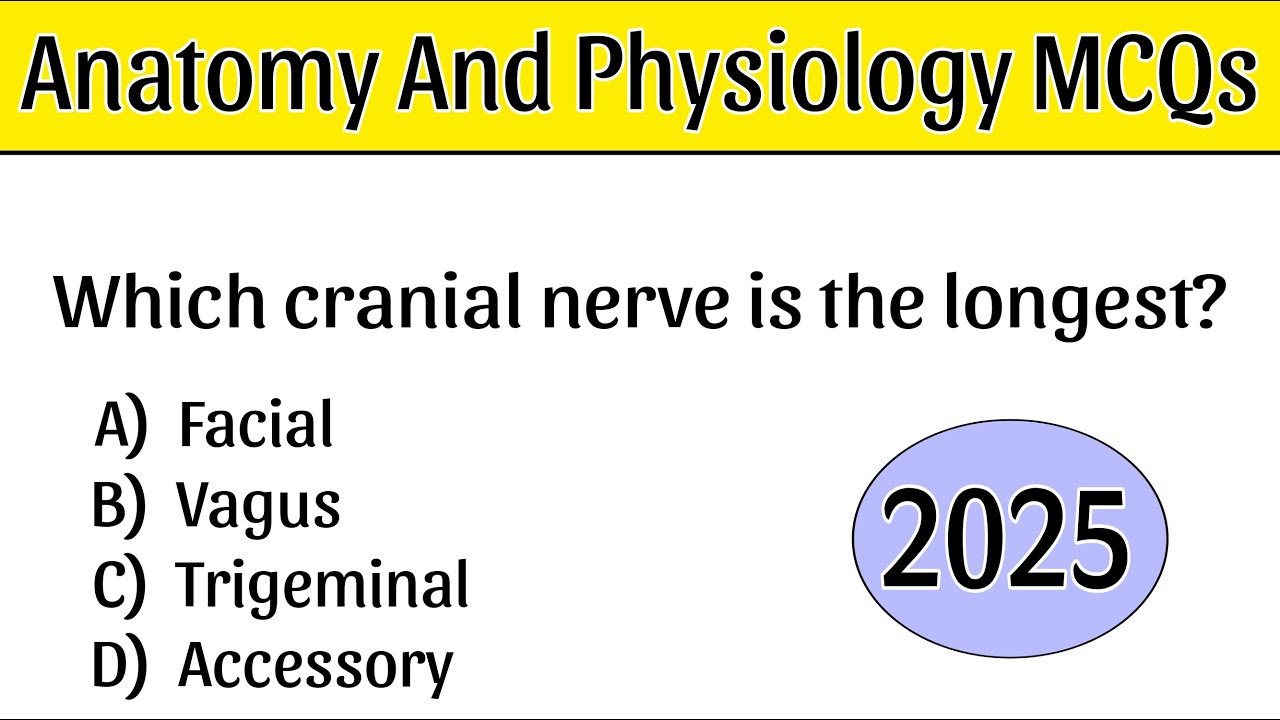 Anatomy and Physiology MCQ's | Antomy And Physiology Questions And Answers