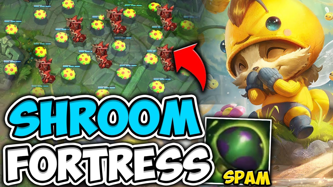 I TRIED TO PROTECT THE BASE WITH JUST TEEMO SHROOMS FOR 50 MINUTES - League of Legends