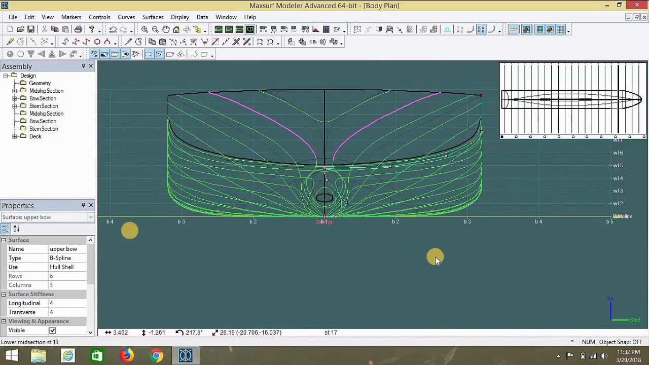Vessel's Hull Design By Maxsurf most quick method!