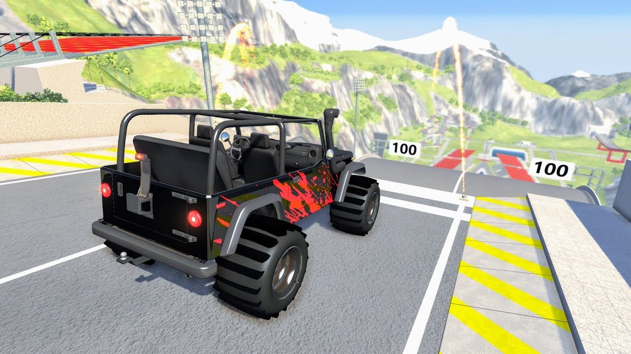 Incredible Stunts & Jump Fails #1 - BeamNG Drive