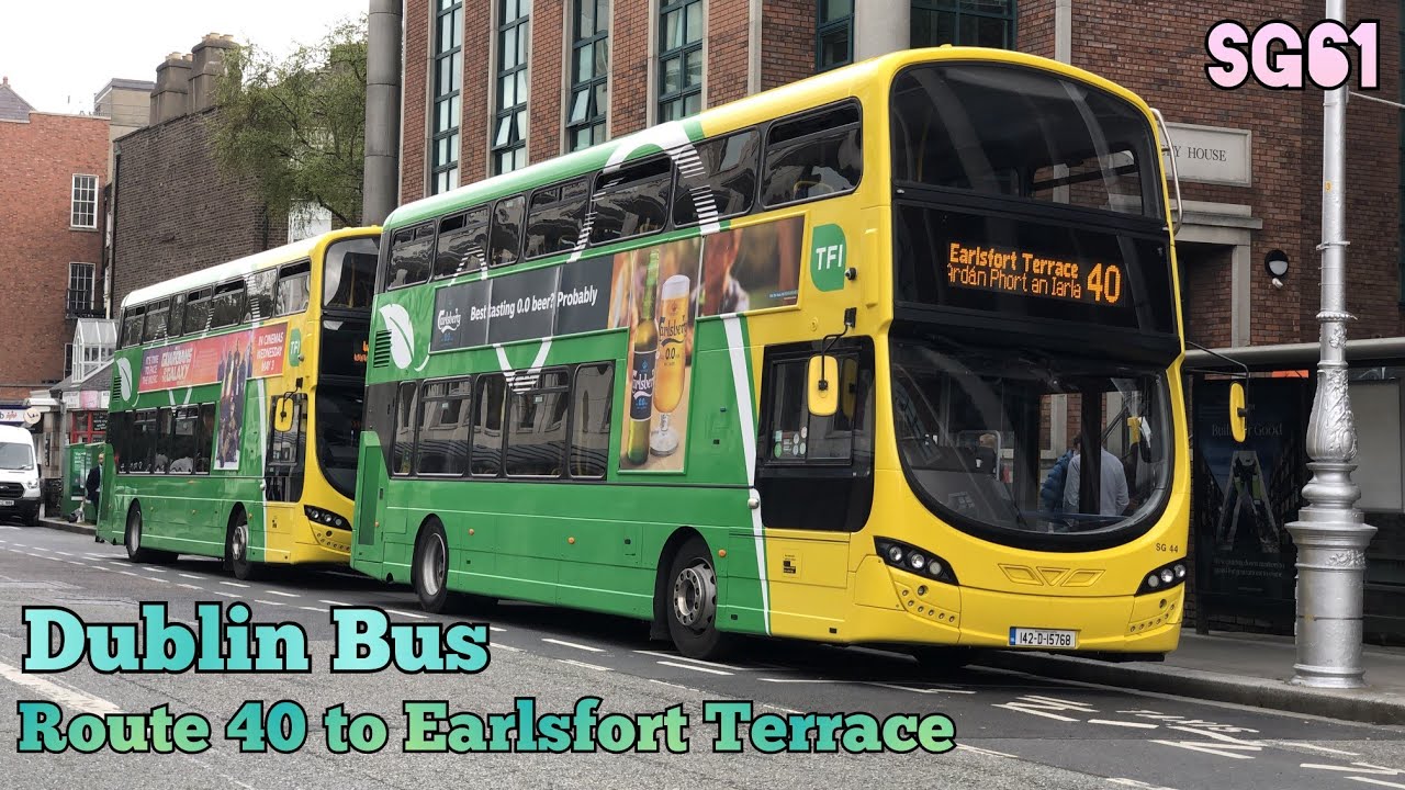 Dublin Bus | Route 40 (Charlestown to Earlsfort Terrace) | Full Route Visual | SG61 (142-D-17880)