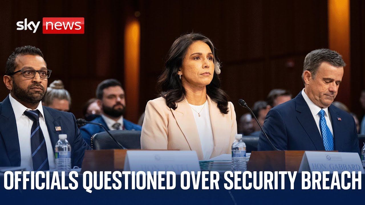 US intelligence officials face questions after security breach | Watch in full