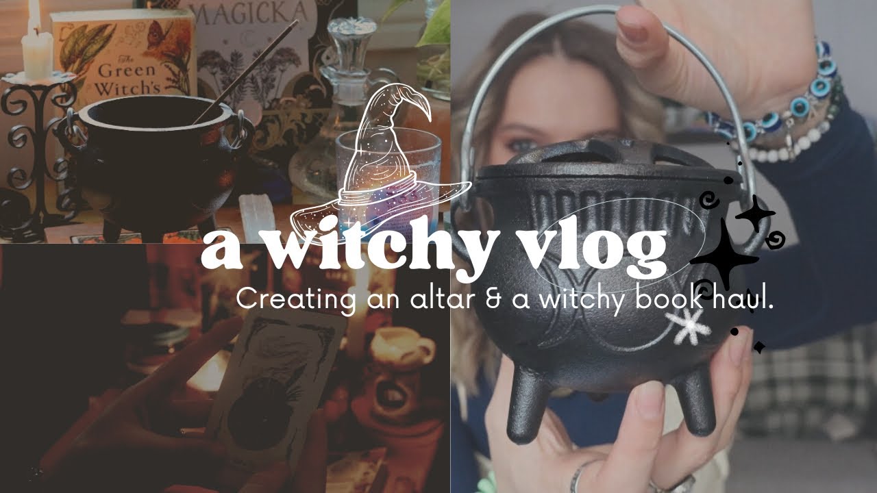 🌛🧚A Witchy vlog | thrifting & book shopping | days in my cozy home in the forest 🌳 