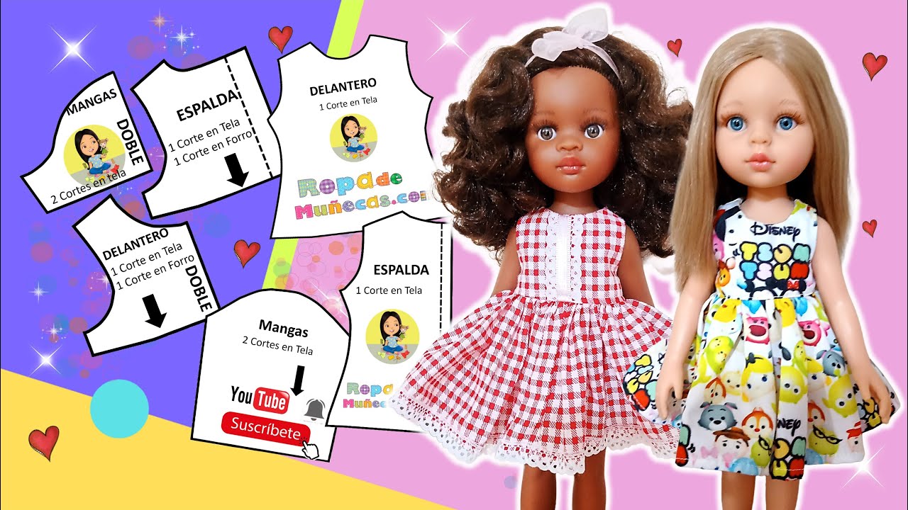 Como hacer moldes para tus muñecas Paola Reina