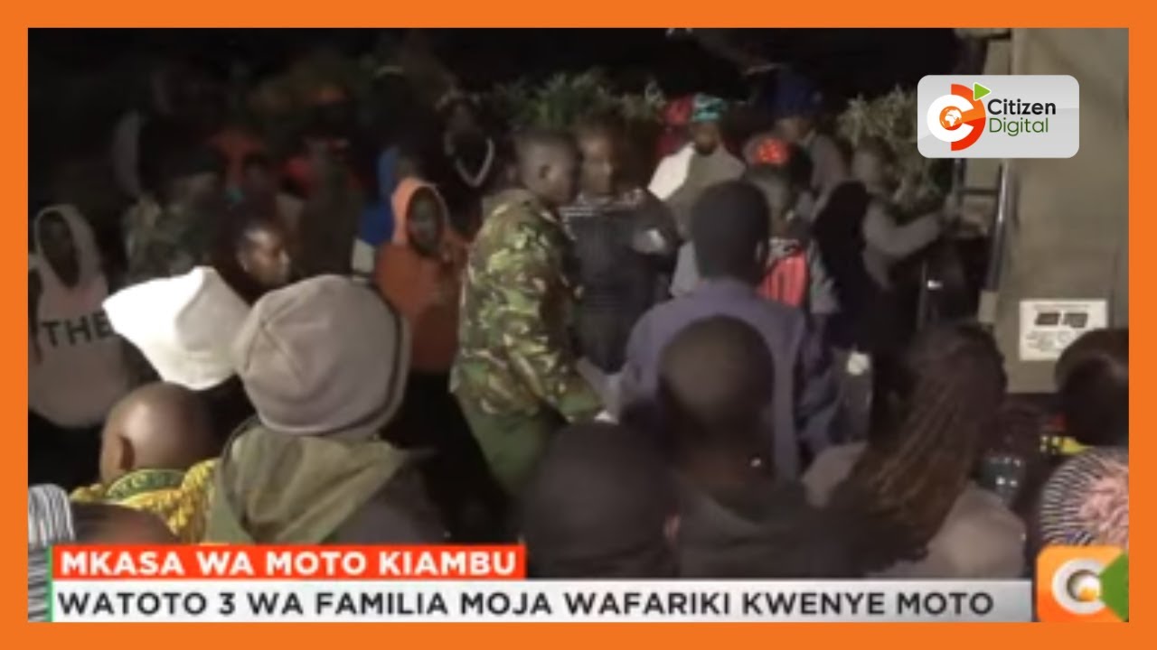 Watoto watatu wa familia moja wafariki kwenye moto
