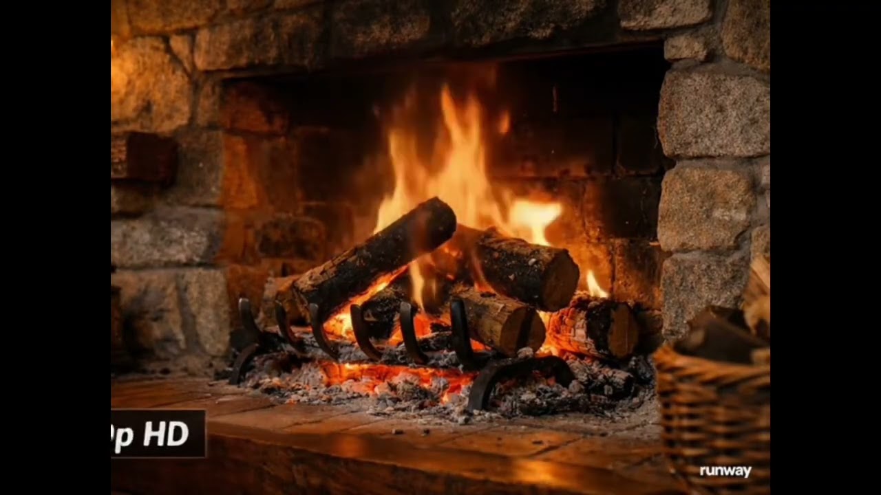 🔥Fireplace, Calming ..Crackling & Comfy.. No-Ads 