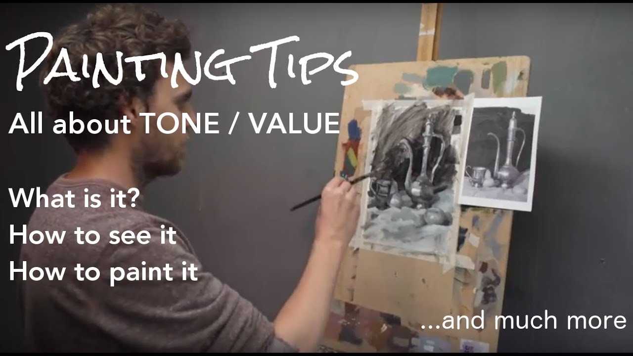 Painting Tips - Tone, value, light & shadow - Still Life