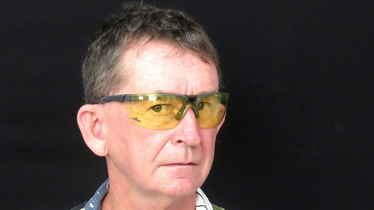 NoCry Yellow Tinted Safety Glasses. ANSI Z87.1