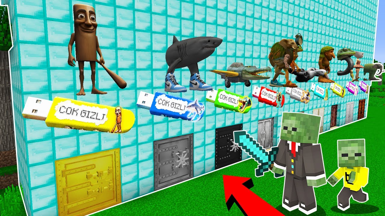 YANLIŞ TUNG TUNG SAHUR GİZLİ USB KAPIYI SEÇERSEN ÖLÜRSÜN - 😱 Minecraft