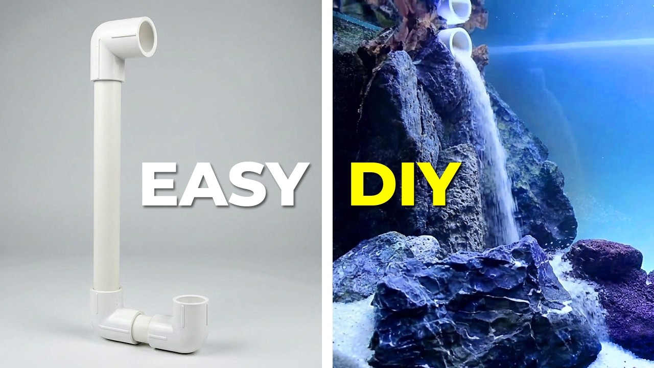 Sand Waterfall Aquarium Decor | [Air Driven] DIY Build!
