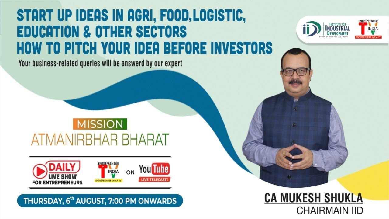 Startup Ideas In Agri, Food, Logistic, Education and other sectors || Mission Atmanirbhar Bharat