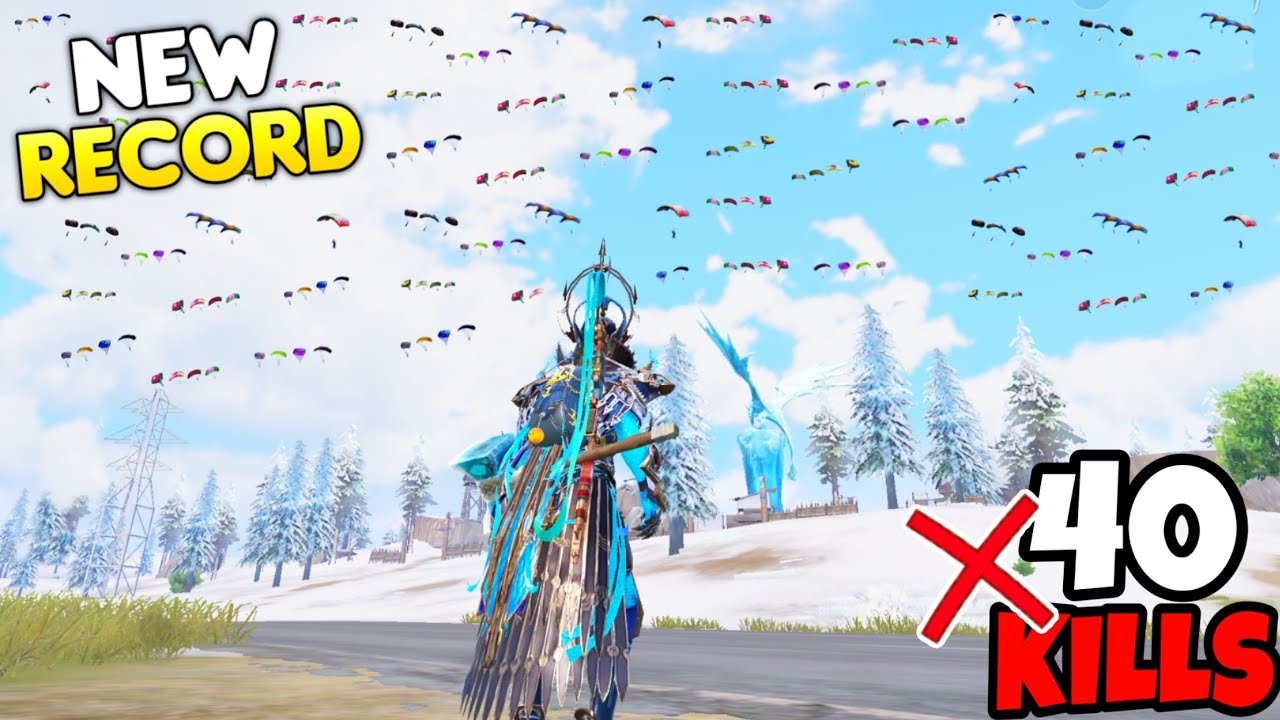My Highest Kills Record in Snow Mode in BGMI • (39 KILLS) • BGMI Gameplay