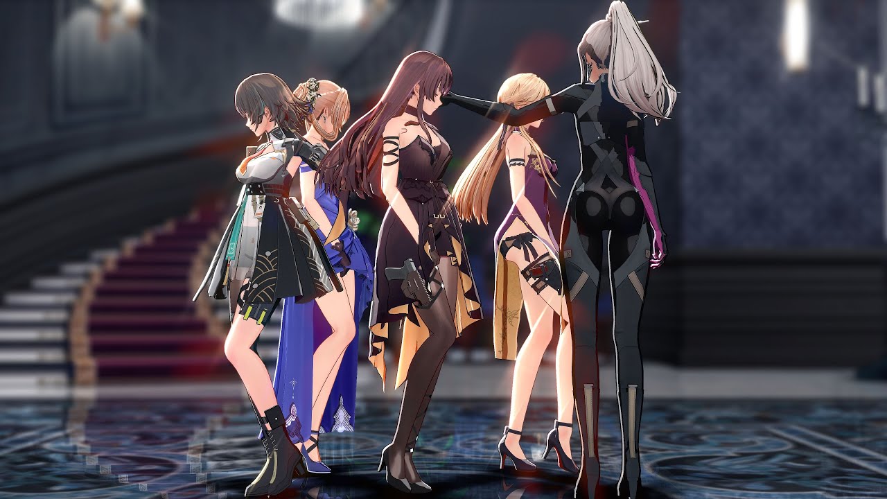 Girls' Frontline 2：Exilium MMD｜Up & Down｜Makiatto × Nemesis × Zhaohui × Groza × Springfield #GF2