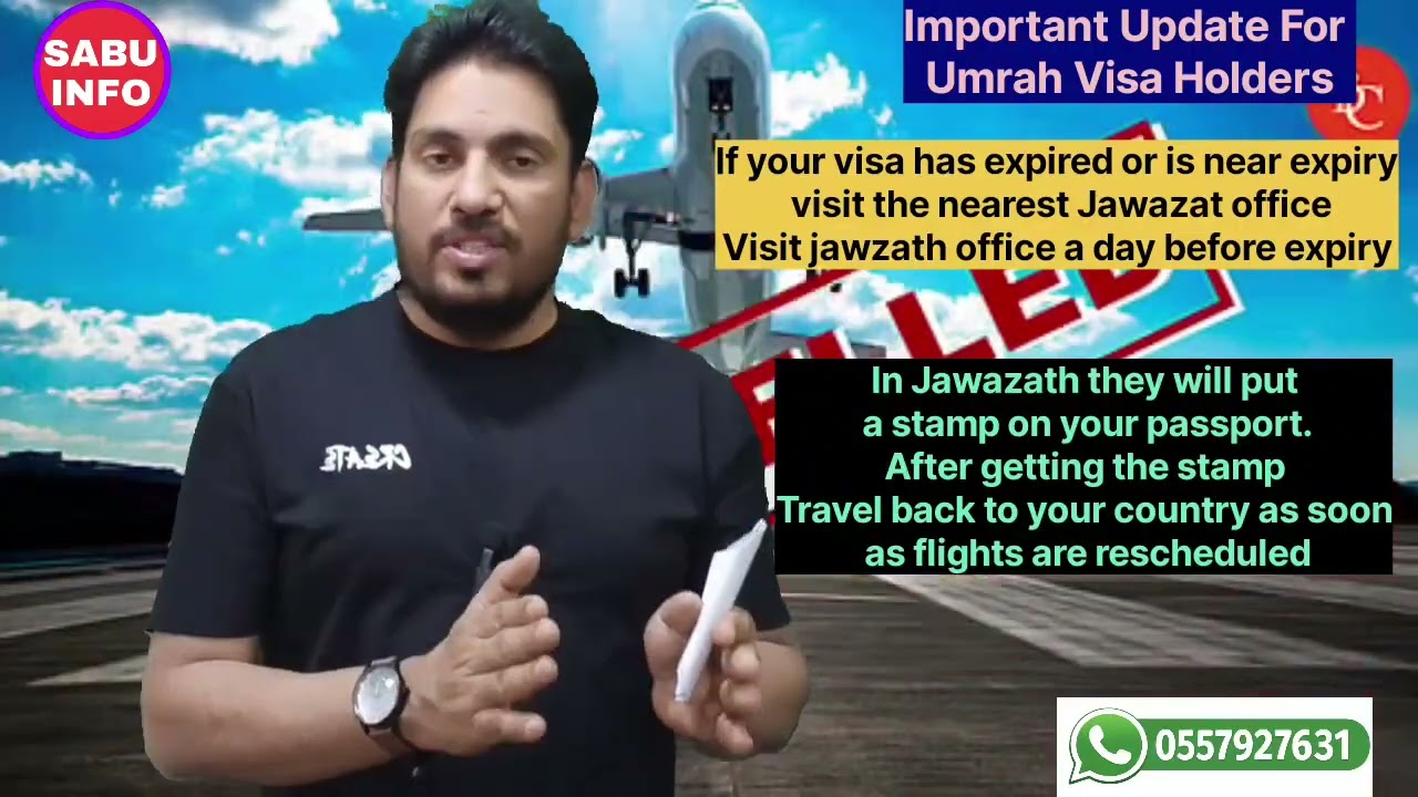 KSA Umrah & Visit Visa Expiry Update 2026 | Flight Cancelled? New Saudi Arabia Rules Explained