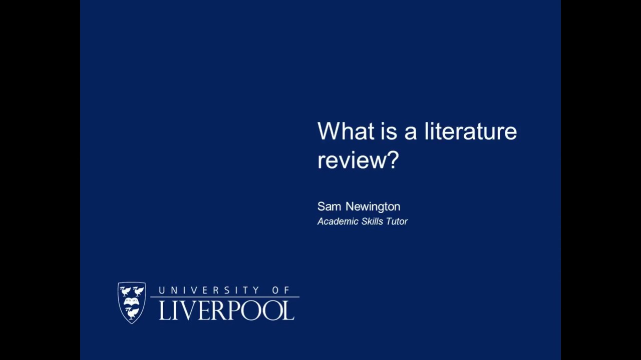 What is a literature review?