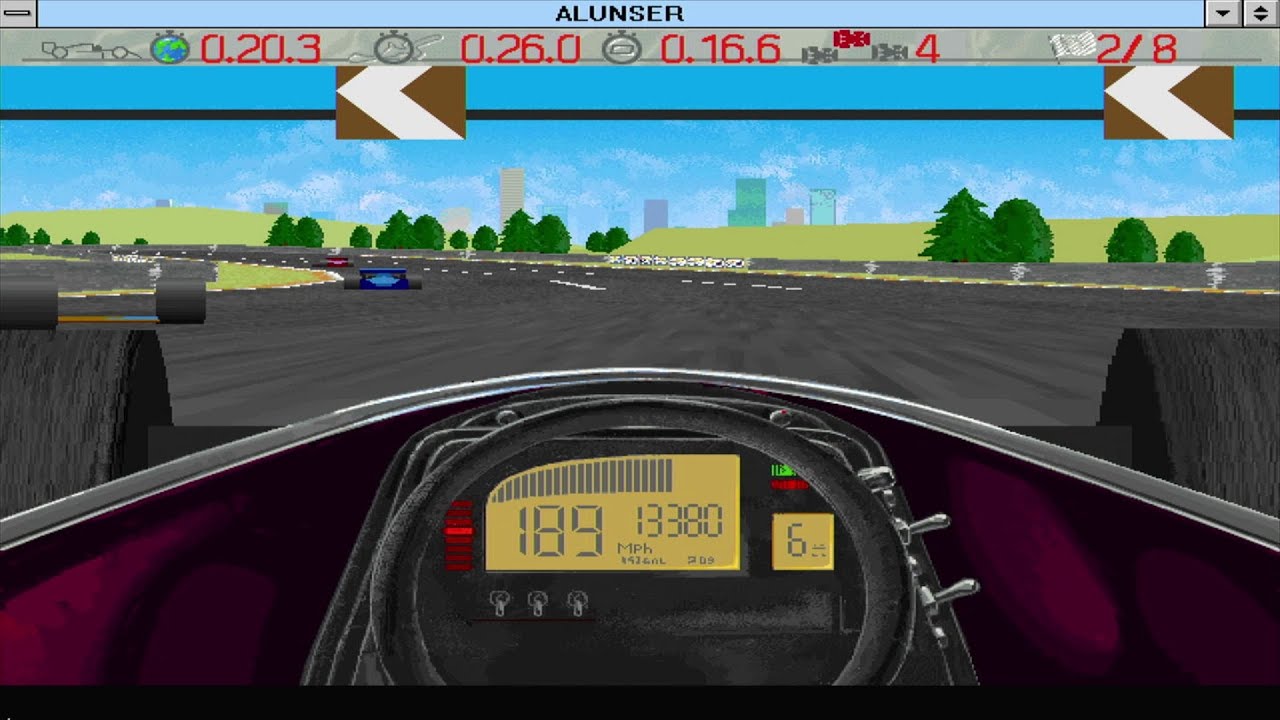 Mindscape Bordeaux - Al Unser, Jr. Arcade Racing - 1997
