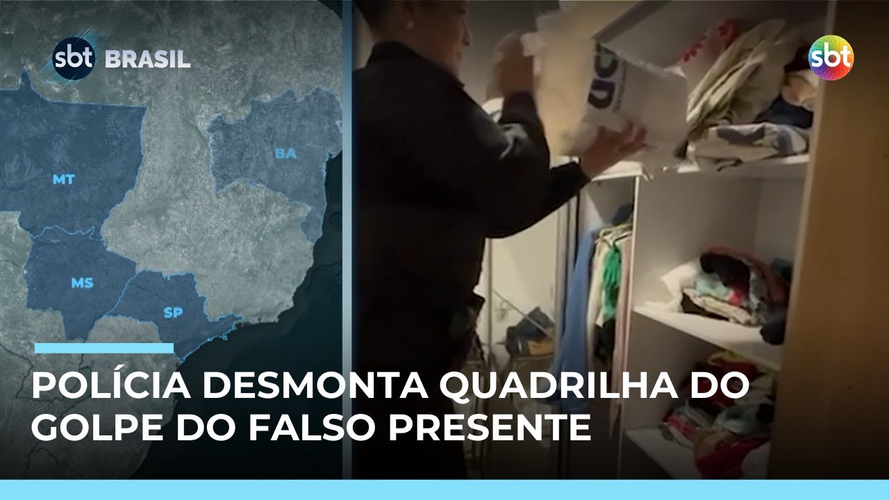 Golpe do falso presente: operação contra quadrilha prende 28 suspeitos em 5 estados | #SBTBrasil