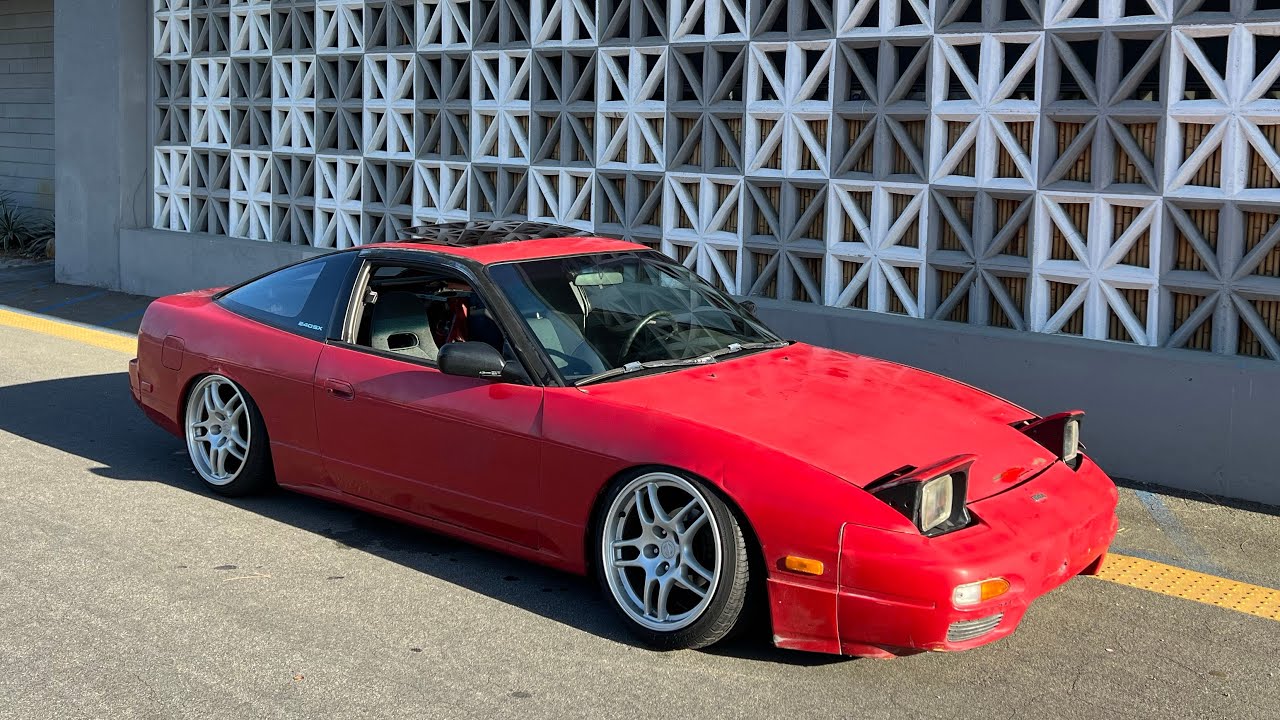 SLAMMED 240SX GET’S R33 GTR WHEEL’S !