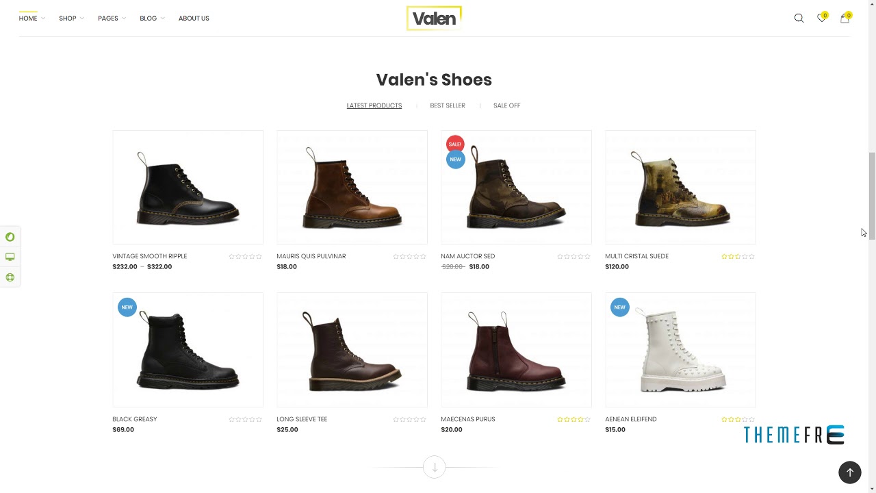 Valen - Sport, Fashion WooCommerce WordPress Theme      Oz Tarquin