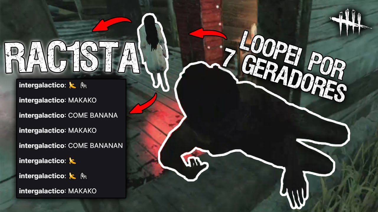 Um R4C1ST4 TILTADO me XINGOU na LIVE Depois de ser LOOPADO 7 GERADORES - Dead by Daylight