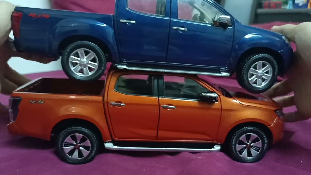 Unboxing & Comparing of Paudi Model Isuzu D-Max 1:18 Diecast (Old 2nd Gen & New 3rd Gen)