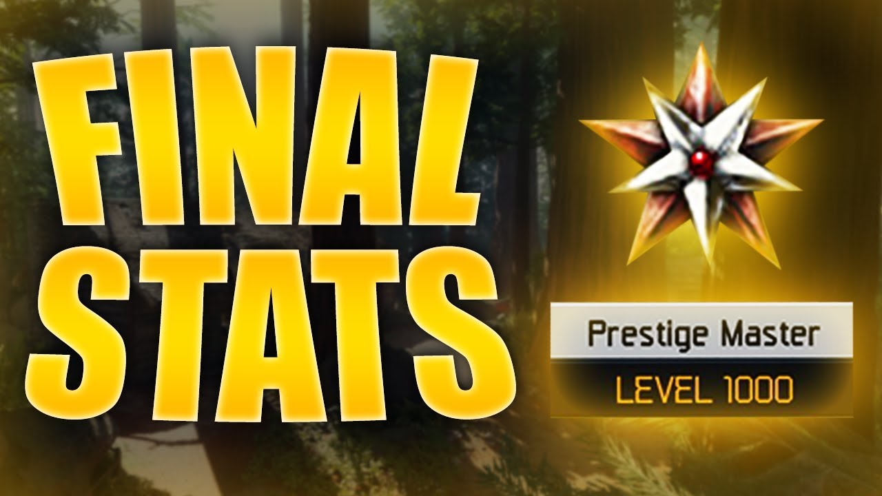 LEVEL 1000 COMBAT RECORD! (Final Black Ops 3 Stats)