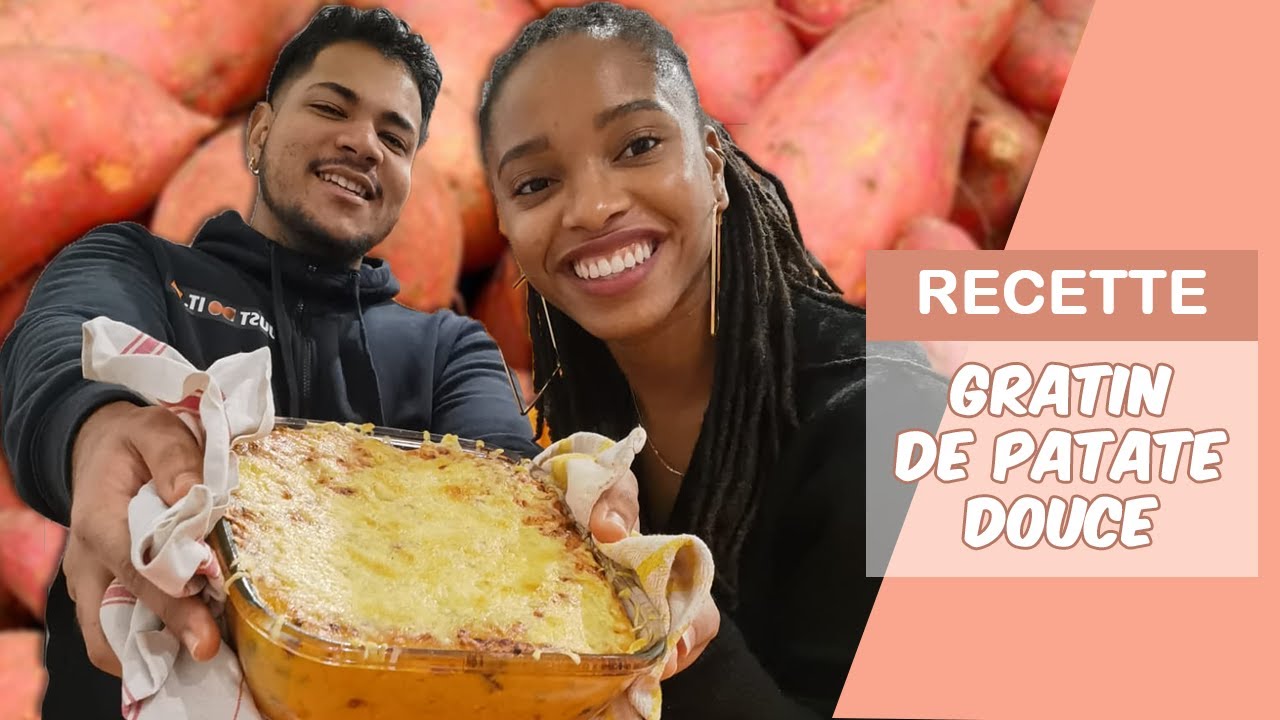 RECETTE DE GRATIN DE PATATE DOUCE ! (recette facile et rapide)