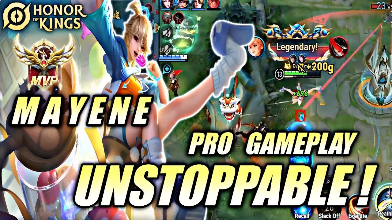 Mayene Pro Gameplay 🔥 - INSANE DAMAGE! COMBO Technique & Strategy Mayene Clash Lane | HOK