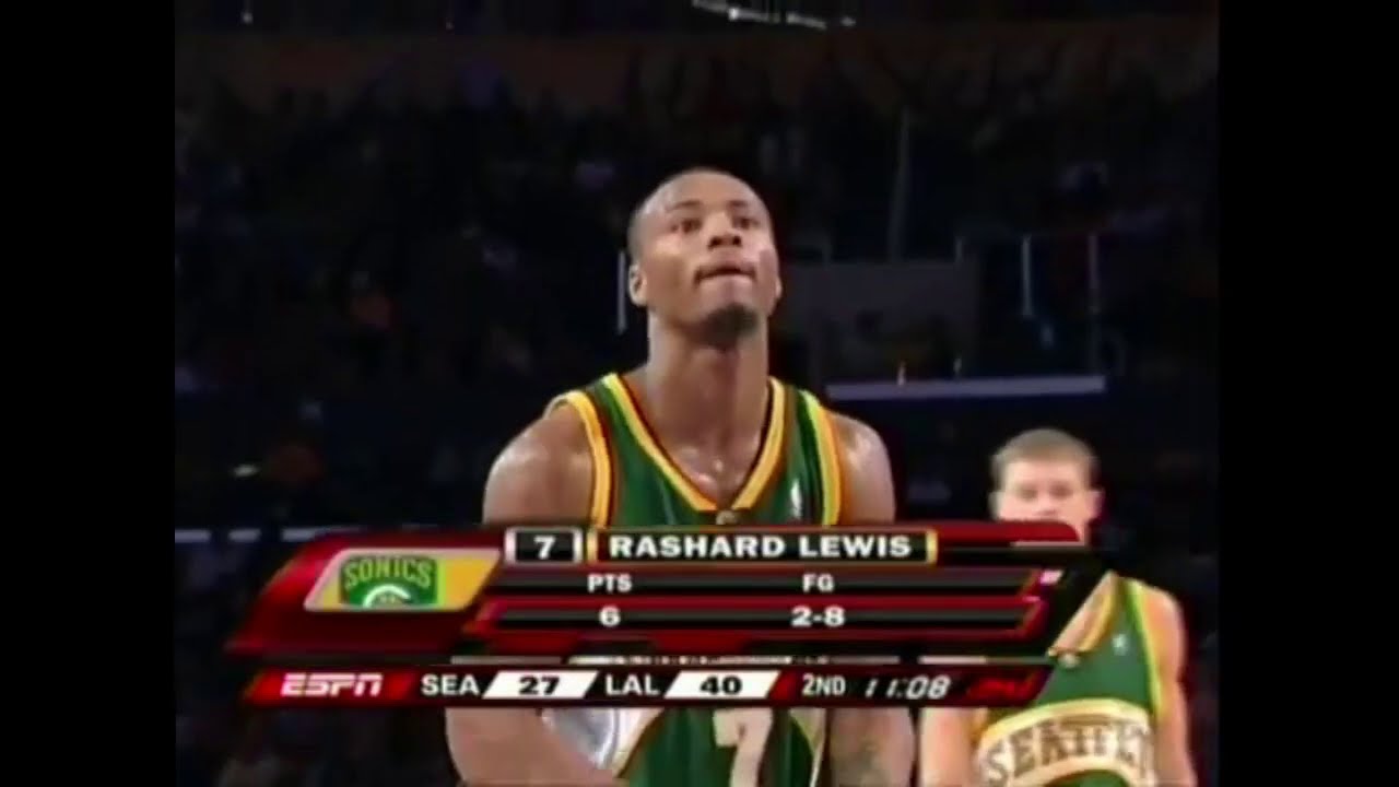 Rashard Lewis 28 Points @ Lakers, 2006-07.