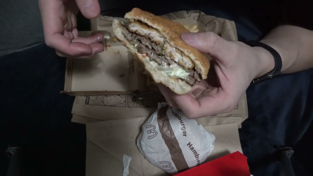 ASMR - MCDONALDS QUARTER POUNDER WITH CHEESE + CHICKEN SANDWICHES + MCDOUBLE EATING SOUNDS