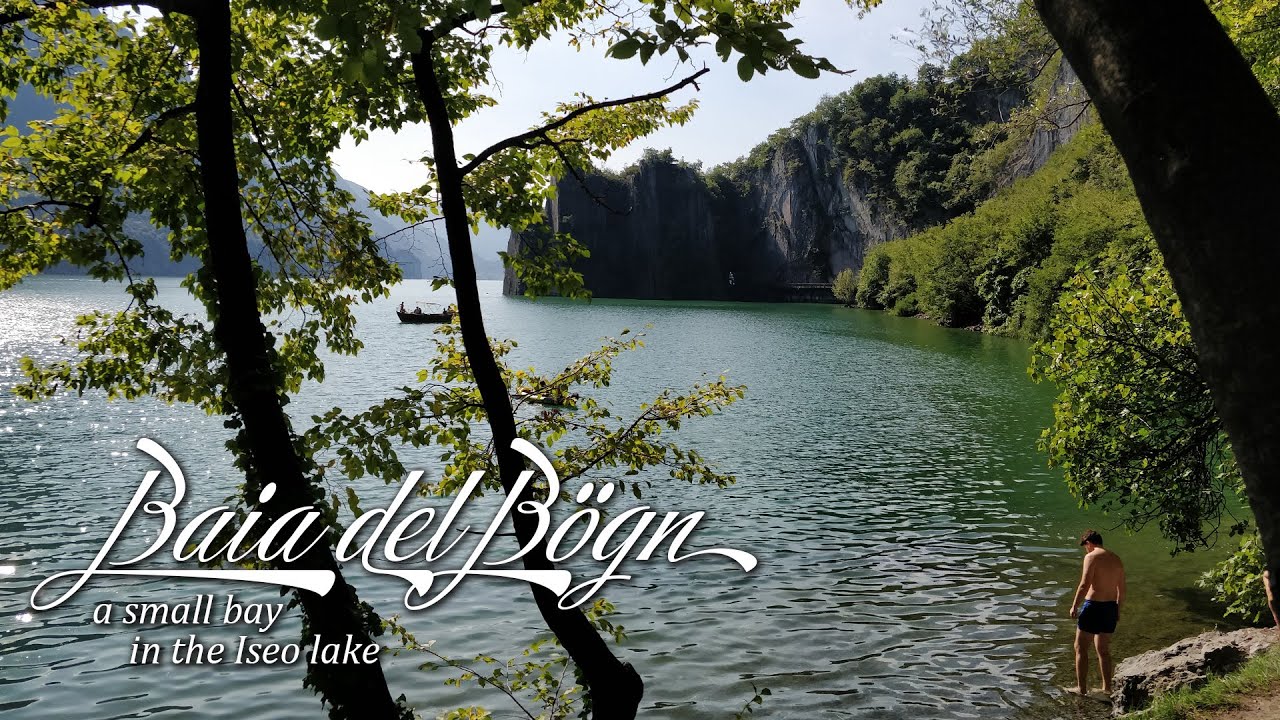 Visiting Baia del Bögn, a small bay in the Iseo lake